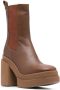 Paloma Barceló 120mm block-heeled ankle boots Brown - Thumbnail 2