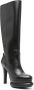 Paloma Barceló 120mm knee-high leather boots Black - Thumbnail 2