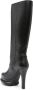 Paloma Barceló 120mm knee-high leather boots Black - Thumbnail 3