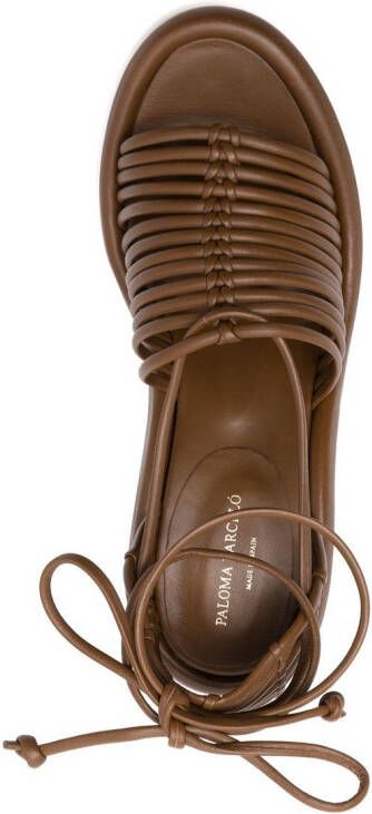 Paloma Barceló 120mm multi-strap sandals Brown