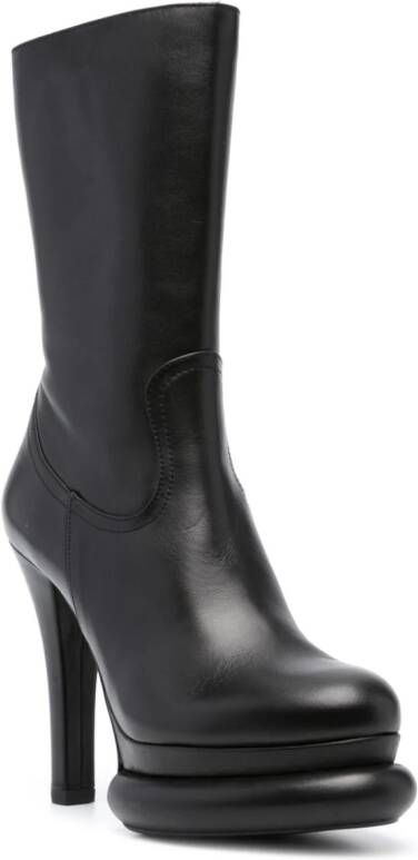 Paloma Barceló 130mm leather ankle boots Black