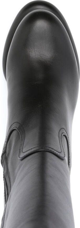 Paloma Barceló 130mm leather ankle boots Black