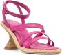 Paloma Barceló 85mm open-toe sandals Pink - Thumbnail 2