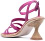 Paloma Barceló 85mm open-toe sandals Pink - Thumbnail 3