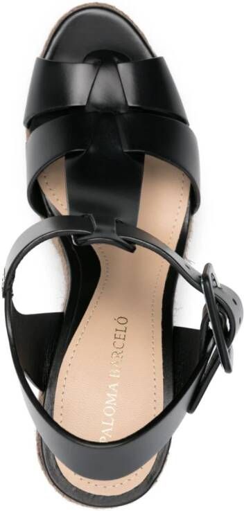 Paloma Barceló Alison 125mm leather sandals Black