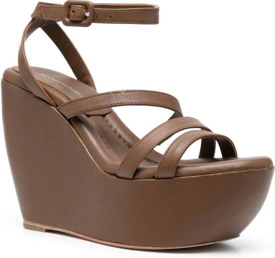 Paloma Barceló almond-toe sandals Brown