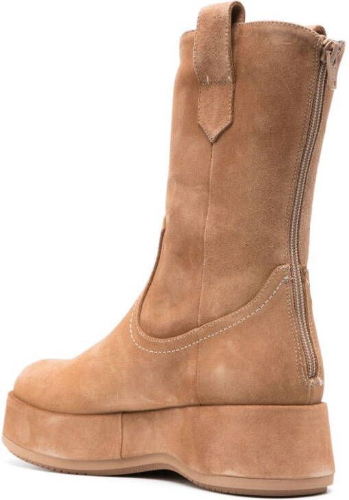 Paloma Barceló Ander suede 40mm boots Brown