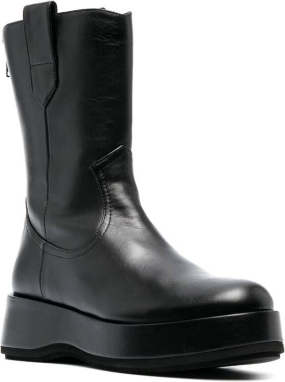 Paloma Barceló ankle leather boots Black