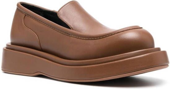 Paloma Barceló Ariel leather loafers Brown