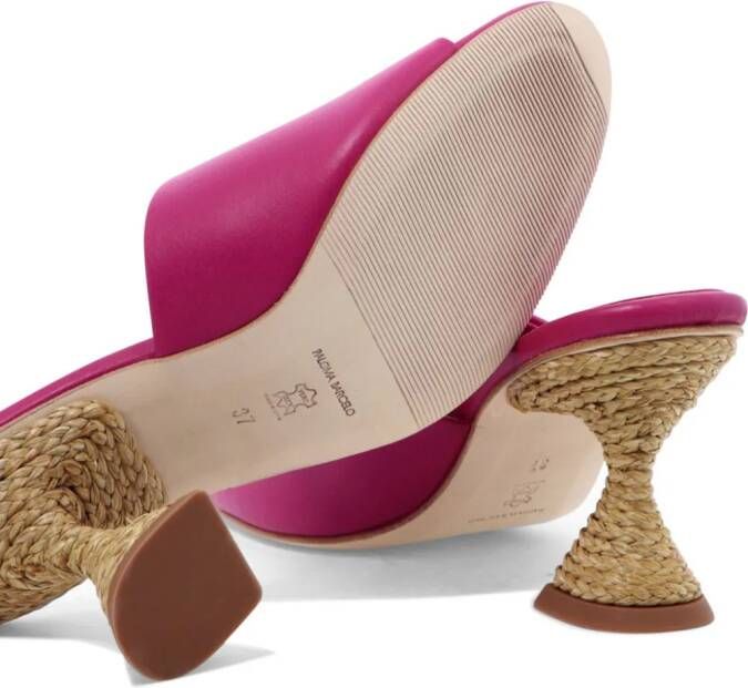 Paloma Barceló Brigite leather mules Pink