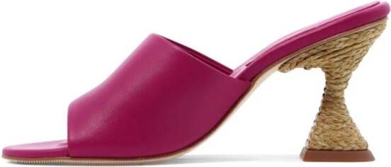 Paloma Barceló Brigite leather mules Pink