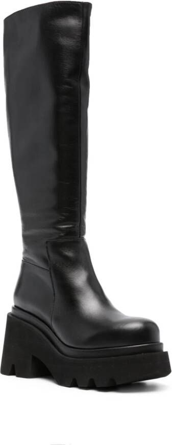Paloma Barceló Ciro 80mm leather boots Black