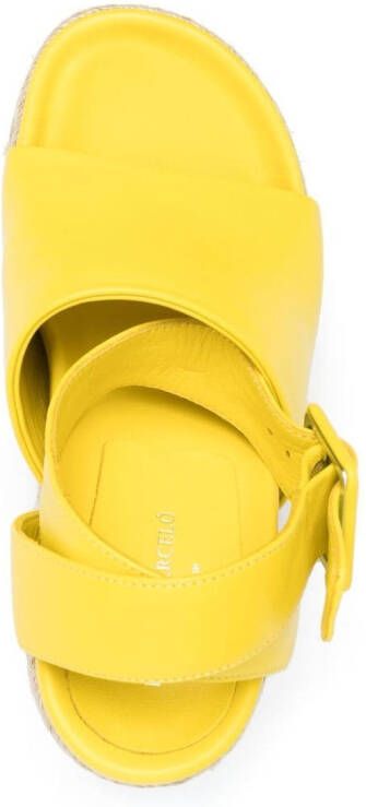 Paloma Barceló Clama jute-wedge sandals Yellow