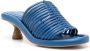 Paloma Barceló cone-heel leather mules Blue - Thumbnail 2