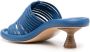 Paloma Barceló cone-heel leather mules Blue - Thumbnail 3