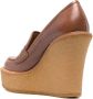 Paloma Barceló Dodi 120mm wedge-heel penny loafers Brown - Thumbnail 3