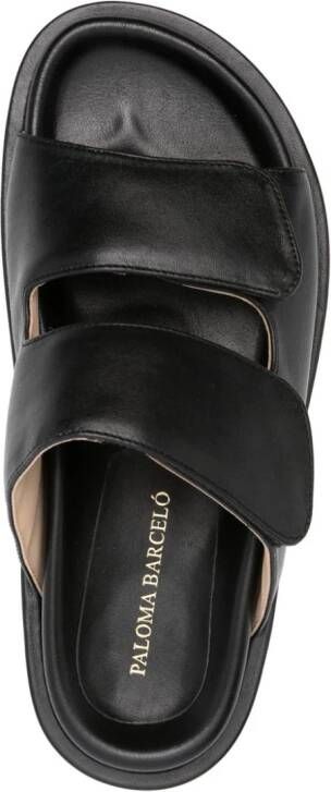 Paloma Barceló Laya leather sandals Black