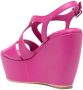 Paloma Barceló leather platform 130mm sandals Pink - Thumbnail 3