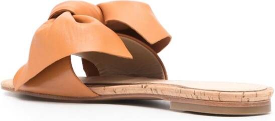Paloma Barceló Leire leather sandals Brown