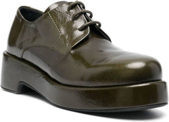 Paloma Barceló Lucian lace-up fastening shoes Green