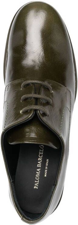 Paloma Barceló Lucian lace-up fastening shoes Green