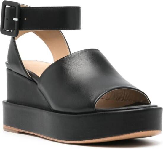 Paloma Barceló Luna 75mm leather platform sandals Black