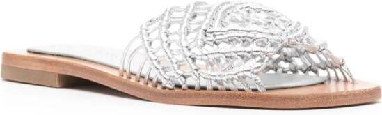 Paloma Barceló Olimpia leather sandals Silver