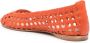Paloma Barceló open-knit leather ballerina shoes Orange - Thumbnail 3