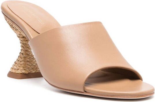 Paloma Barceló open-toe 100mm mules Brown