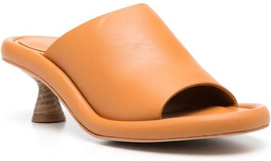 Paloma Barceló open-toe leather mules Brown