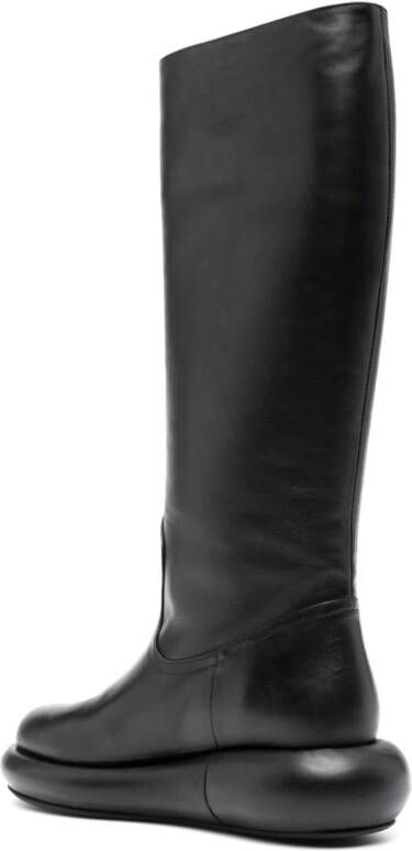 Paloma Barceló panelled leather boots Black