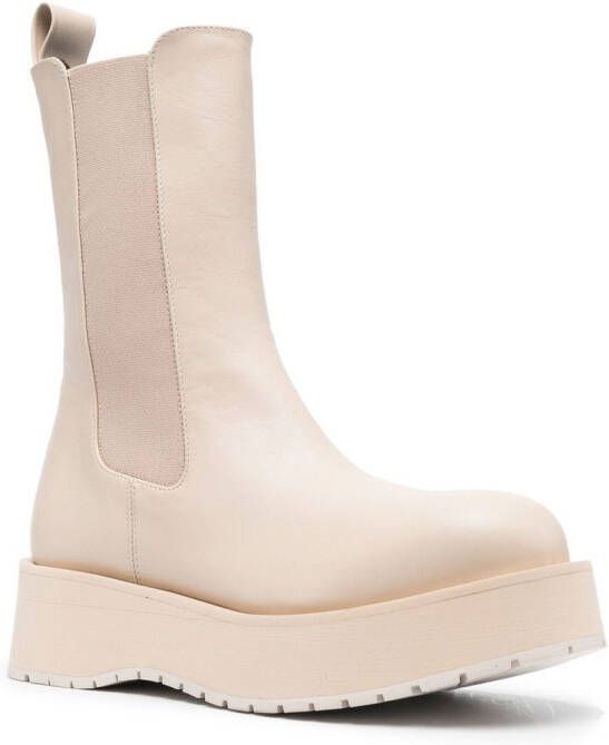 Paloma Barceló platform ankle boots Neutrals