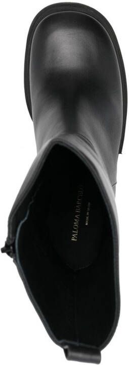 Paloma Barceló platform leather boots Black