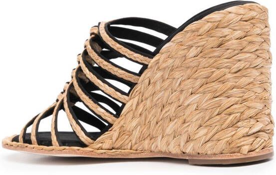 Paloma Barceló raffia open-toe sandals Neutrals