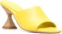 Paloma Barceló raffia sculpted heels sandals Yellow - Thumbnail 2