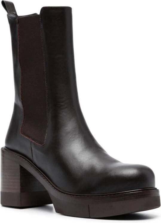 Paloma Barceló Reece 80mm leather boots Brown