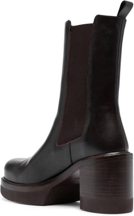 Paloma Barceló Reece 80mm leather boots Brown