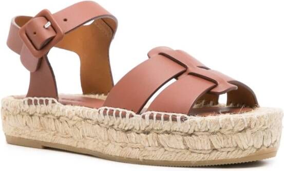 Paloma Barceló Rosy leather sandals Brown