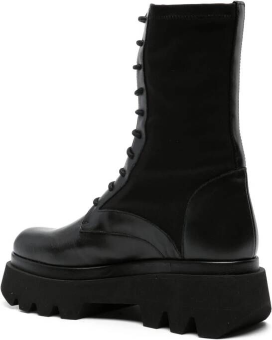 Paloma Barceló Trey lace-up leather boots Black