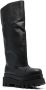 Paloma Barceló wide knee-high leather boots Black - Thumbnail 2
