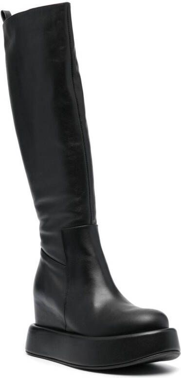 Paloma Barceló zipped knee-length boots Black