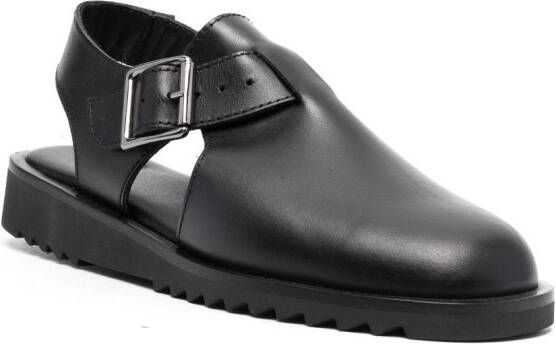 Paraboot Adriatic 3mm leather sandals Black