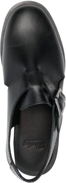 Paraboot Adriatic 3mm leather sandals Black