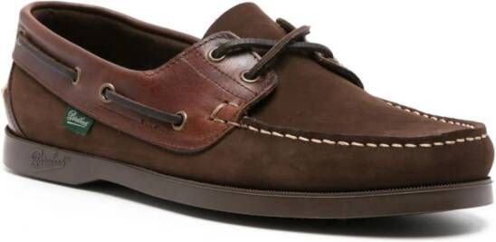 Paraboot Barth suede boat shoes Brown