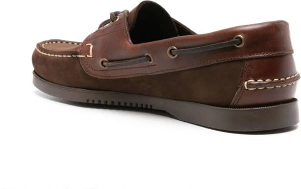 Paraboot Barth suede boat shoes Brown