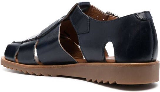 Paraboot buckle-fastening cut-out sandals Blue