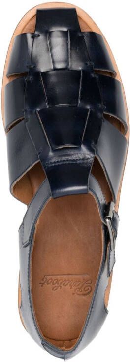 Paraboot buckle-fastening cut-out sandals Blue