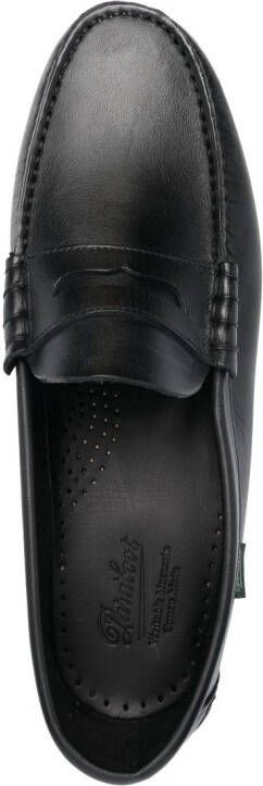 Paraboot leather penny loafers Black