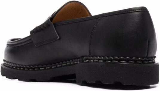 Paraboot leather penny loafers Black
