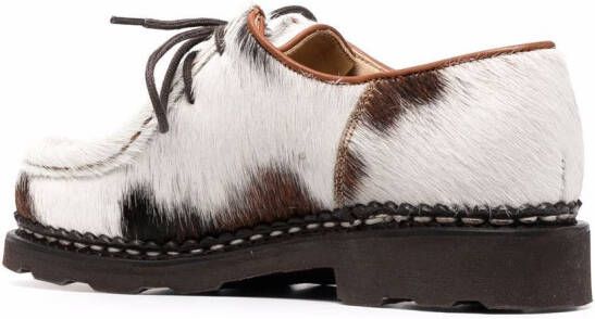 Paraboot Michael calf hair lace-up shoes Brown